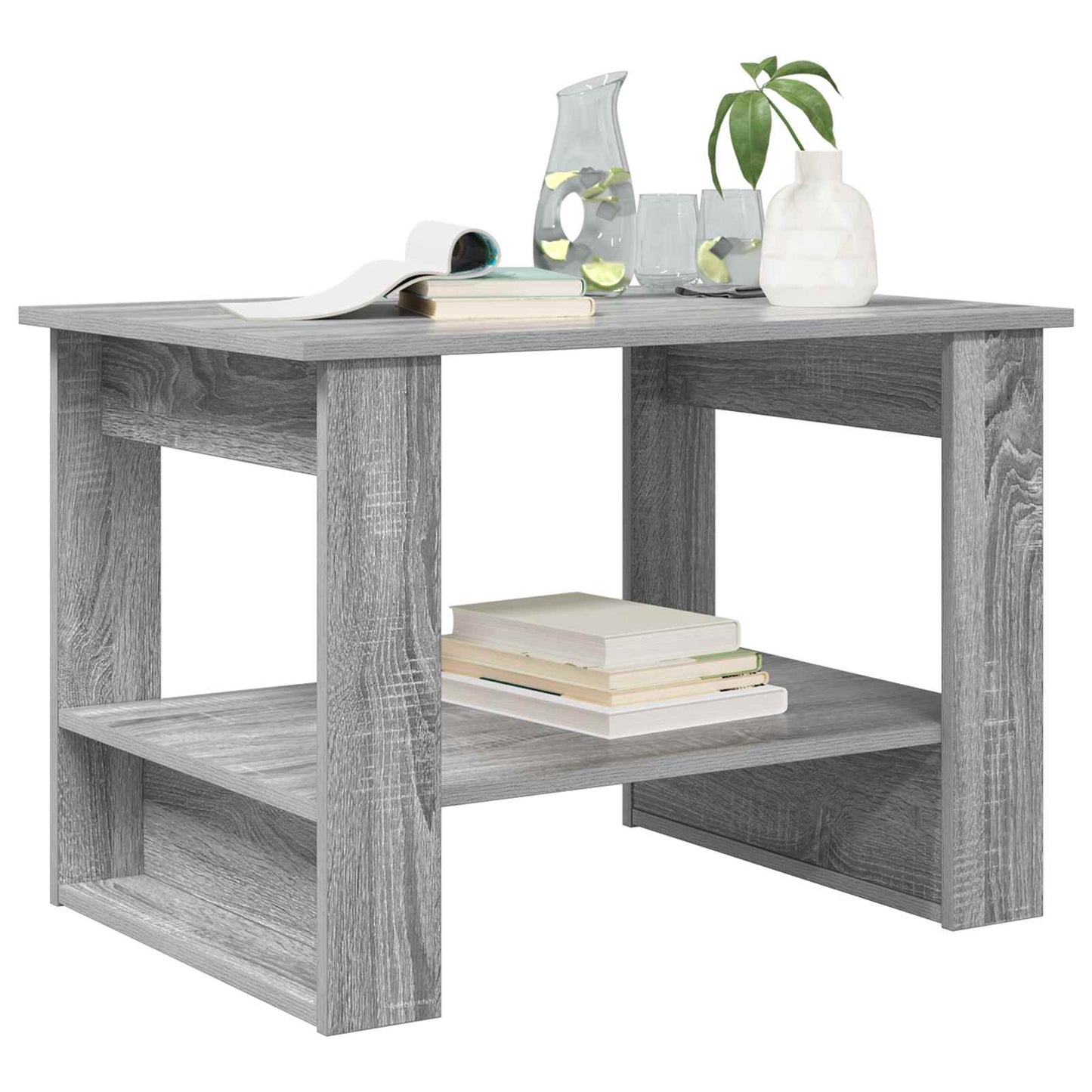 vidaXL Coffee Table Grey Sonoma 72 x 50 x 50 cm Engineered Wood