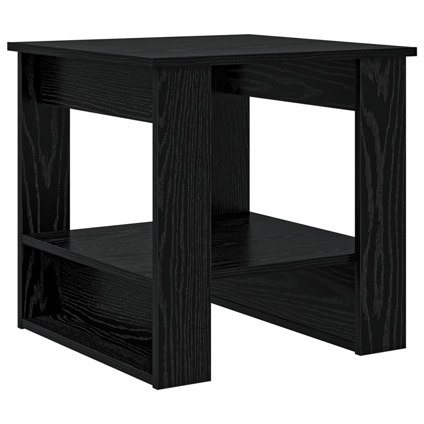 vidaXL Coffee Table Black Oak 51 x 50 x 50 cm Engineered Wood