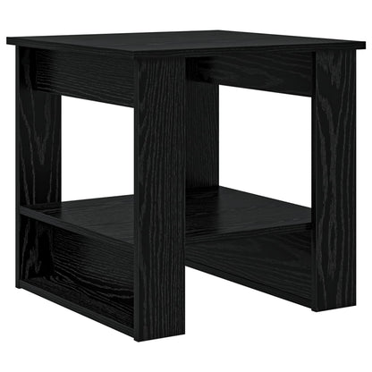 vidaXL Coffee Table Black Oak 51 x 50 x 50 cm Engineered Wood