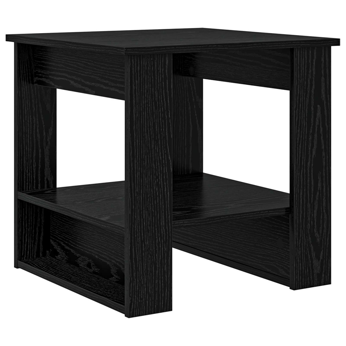 vidaXL Coffee Table Black Oak 51 x 50 x 50 cm Engineered Wood