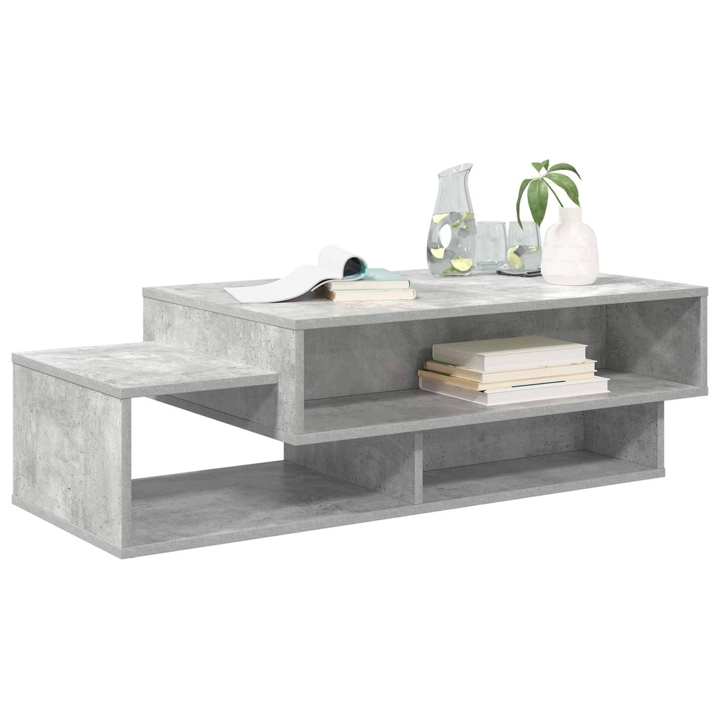 vidaXL Coffee Table Concrete Grey 105 x 50 x 32.5 cm Engineered Wood
