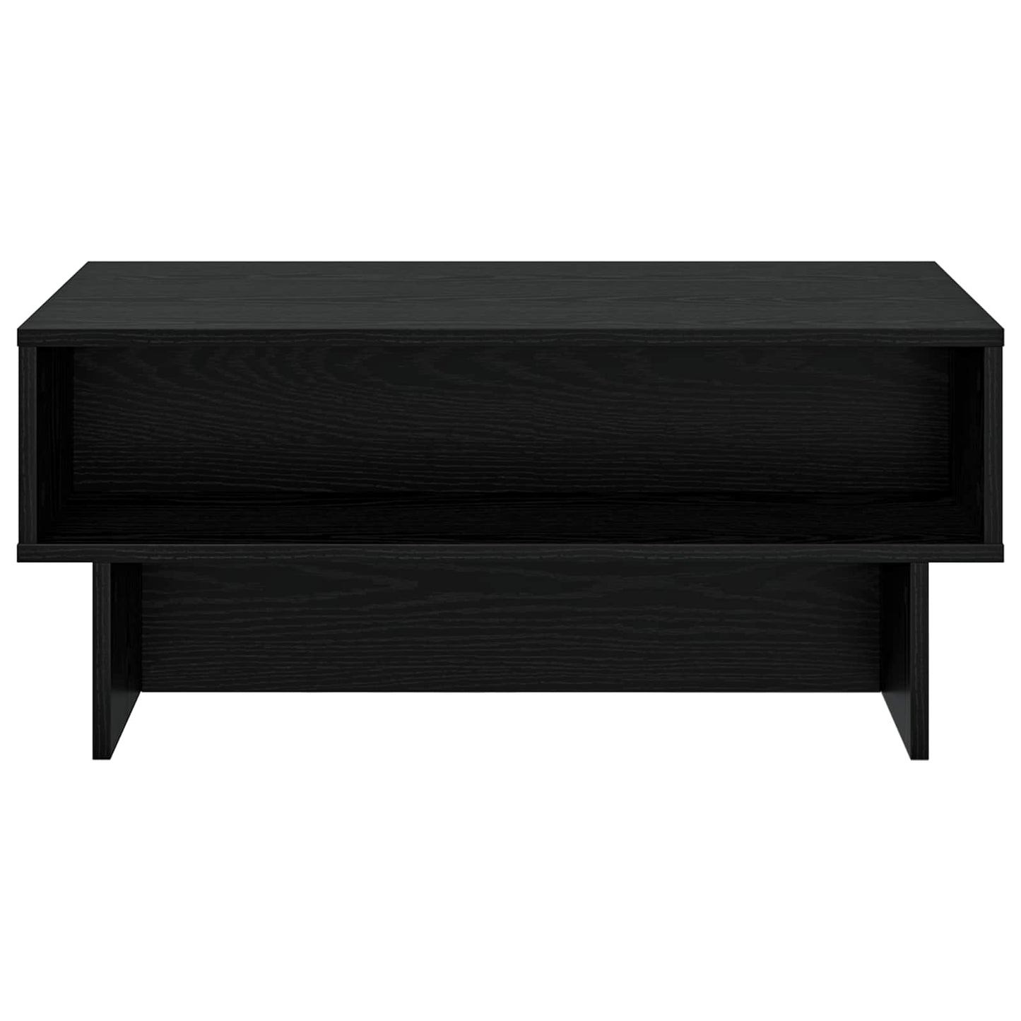 vidaXL Coffee Table Black Oak 80 x 46 x 35 cm Engineered Wood