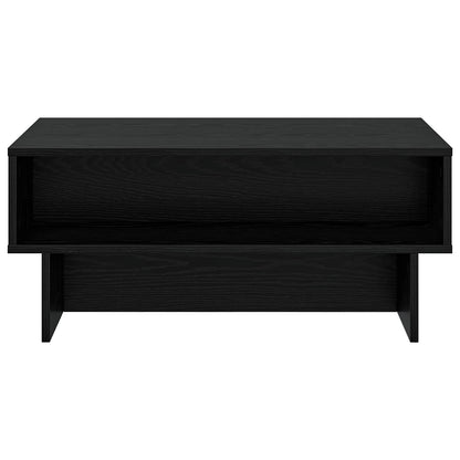 vidaXL Coffee Table Black Oak 80 x 46 x 35 cm Engineered Wood
