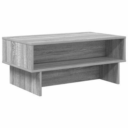 vidaXL Coffee Table Grey Sonoma 80 x 46 x 35 cm Engineered Wood