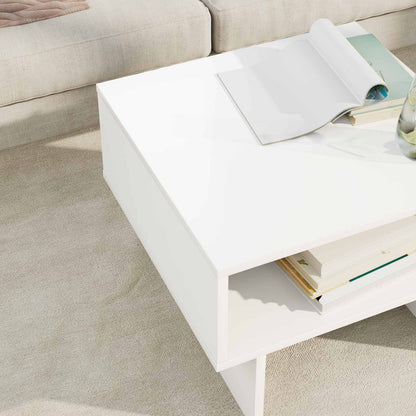 vidaXL Coffee Table White 48 x 46 x 35 cm Engineered Wood