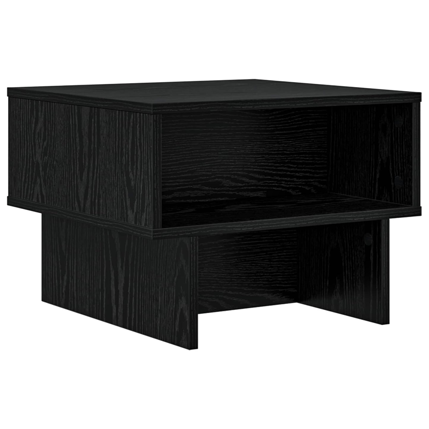 vidaXL Coffee Table Black Oak 48 x 46 x 35 cm Engineered Wood