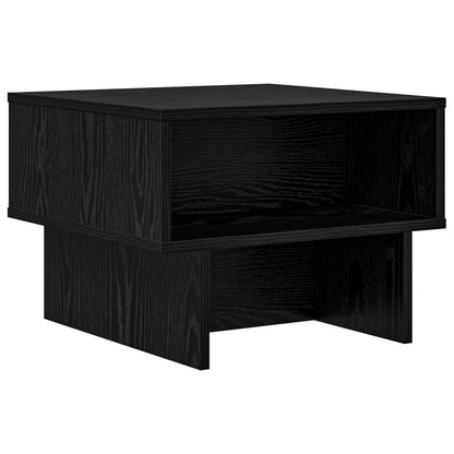 vidaXL Coffee Table Black Oak 48 x 46 x 35 cm Engineered Wood