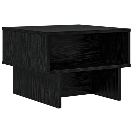 vidaXL Coffee Table Black Oak 48 x 46 x 35 cm Engineered Wood