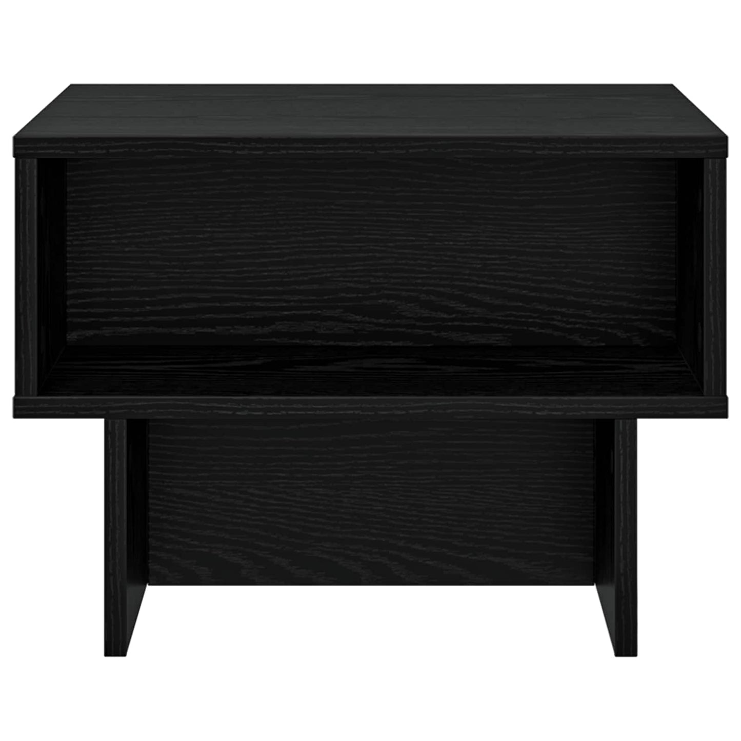 vidaXL Coffee Table Black Oak 48 x 46 x 35 cm Engineered Wood