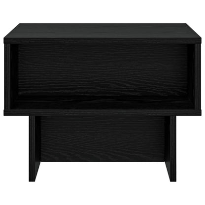 vidaXL Coffee Table Black Oak 48 x 46 x 35 cm Engineered Wood