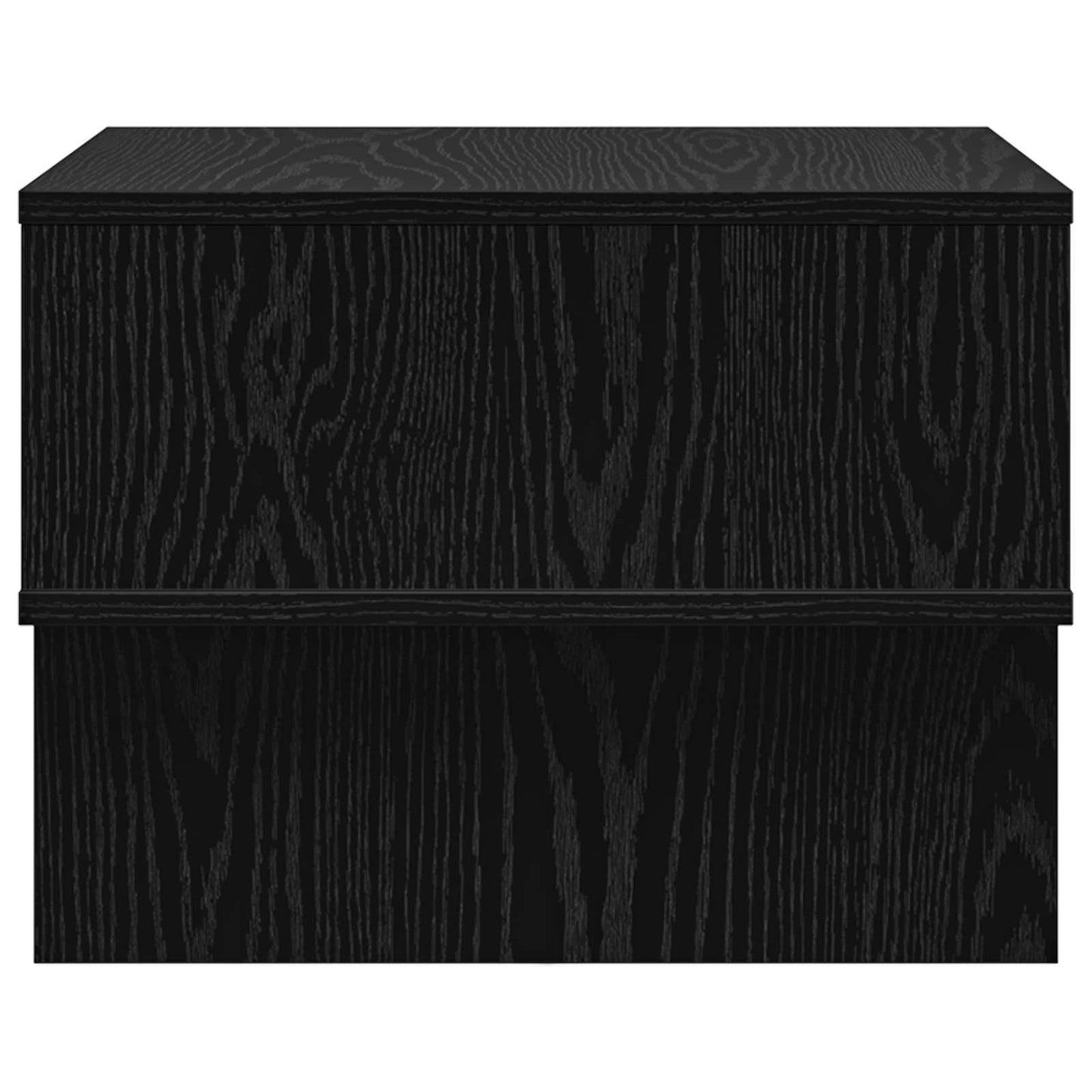 vidaXL Coffee Table Black Oak 48 x 46 x 35 cm Engineered Wood