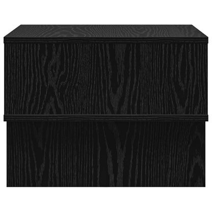 vidaXL Coffee Table Black Oak 48 x 46 x 35 cm Engineered Wood