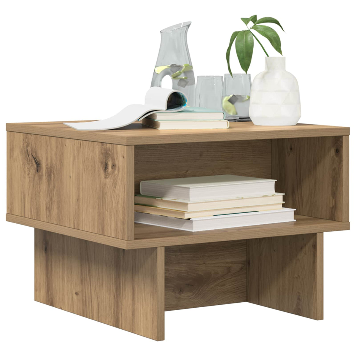 vidaXL Coffee Table Artisan Oak 48 x 46 x 35 cm Engineered Wood