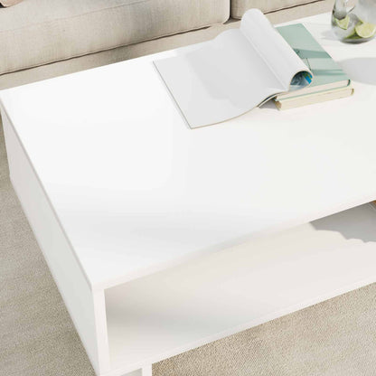 vidaXL Coffee Table White 100 x 46 x 35 cm Engineered Wood