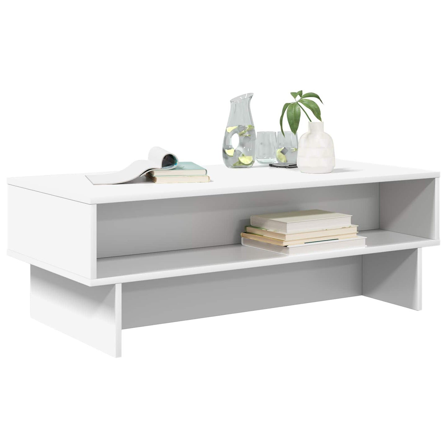 vidaXL Coffee Table White 100 x 46 x 35 cm Engineered Wood
