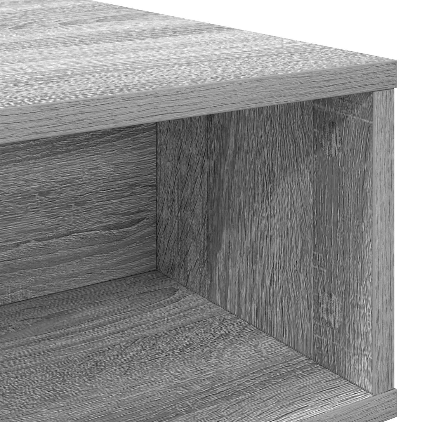 vidaXL Coffee Table Grey Sonoma 100 x 46 x 35 cm Engineered Wood