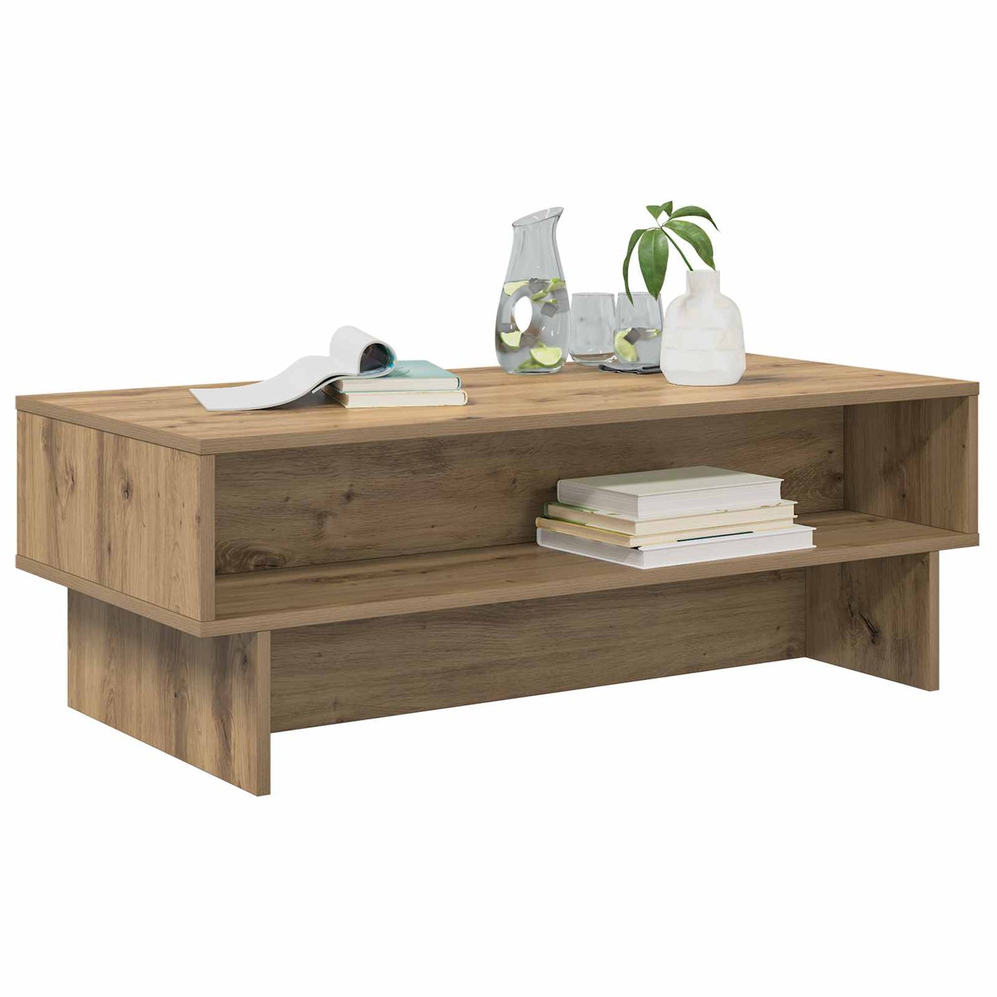 vidaXL Coffee Table Artisan Oak 100 x 46 x 35 cm Engineered Wood