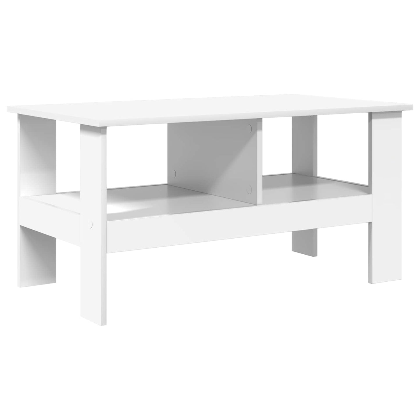vidaXL Coffee Table White 90 x 50 x 45 cm Engineered Wood