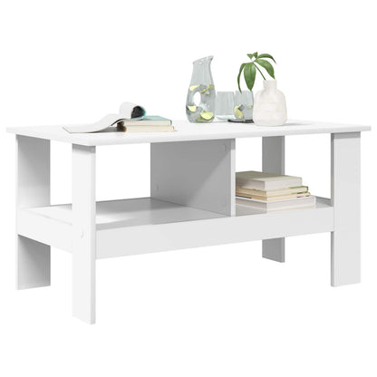 vidaXL Coffee Table White 90 x 50 x 45 cm Engineered Wood