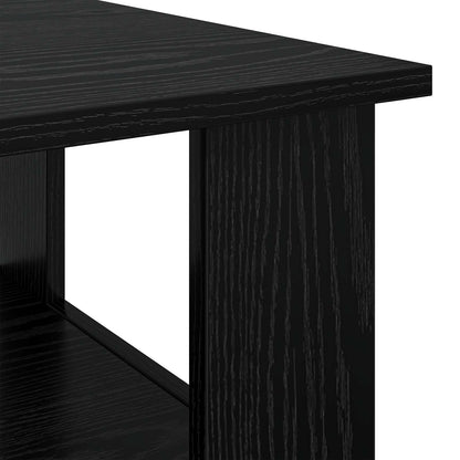 vidaXL Coffee Table Black Oak 90 x 50 x 45 cm Engineered Wood