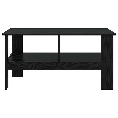 vidaXL Coffee Table Black Oak 90 x 50 x 45 cm Engineered Wood