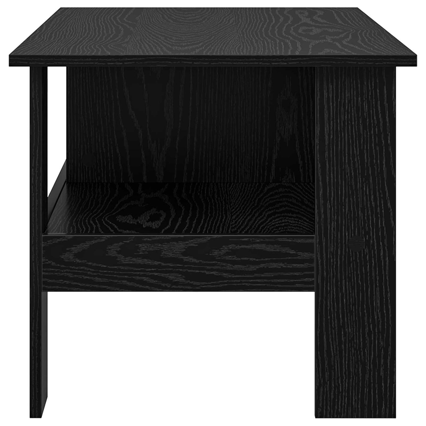 vidaXL Coffee Table Black Oak 90 x 50 x 45 cm Engineered Wood