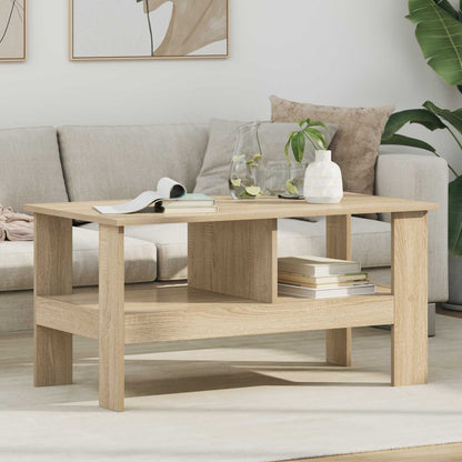 vidaXL Coffee Table Sonoma Oak 90 x 50 x 45 cm Engineered Wood