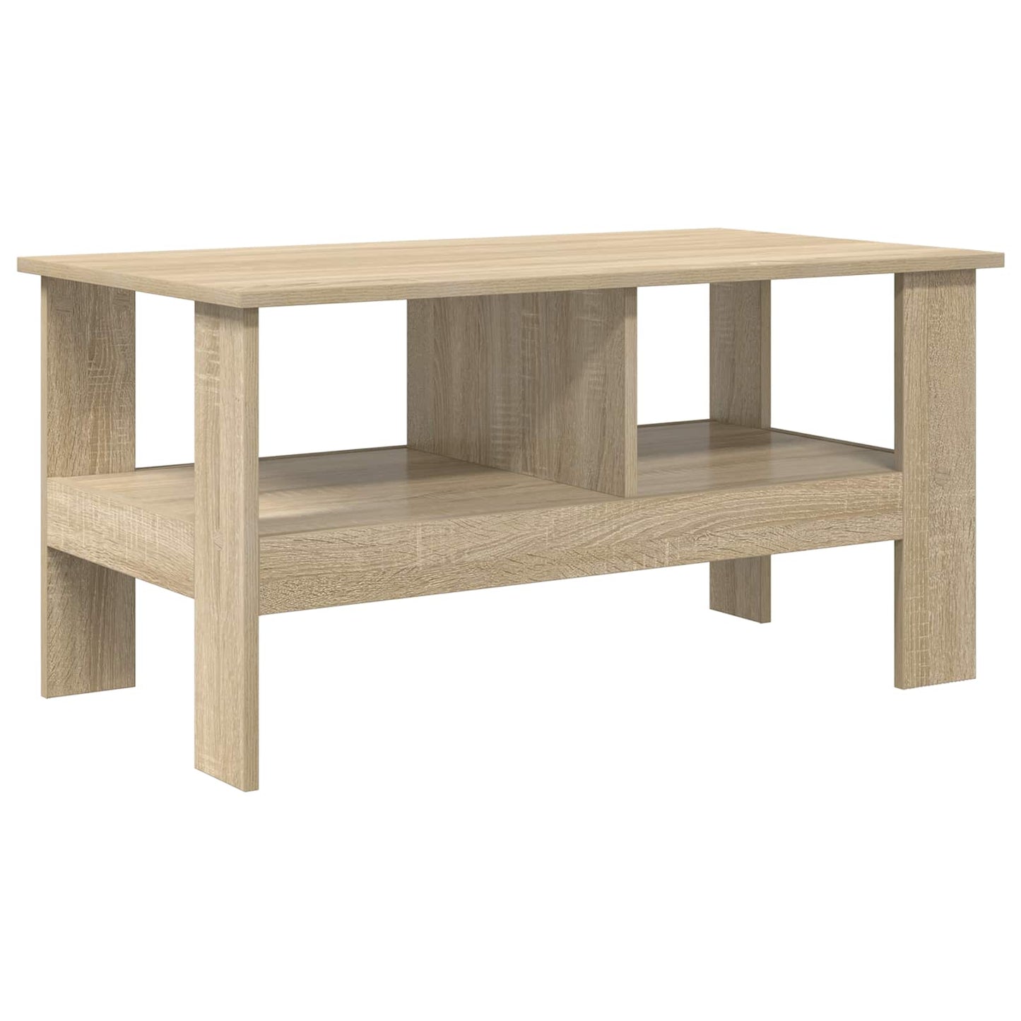 vidaXL Coffee Table Sonoma Oak 90 x 50 x 45 cm Engineered Wood