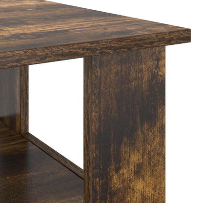 vidaXL Coffee Table Smoked Oak 90 x 50 x 45 cm Engineered Wood