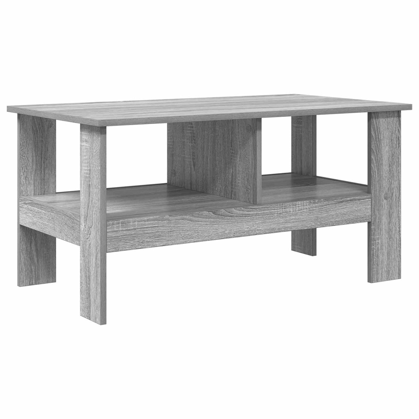 vidaXL Coffee Table Grey Sonoma 90 x 50 x 45 cm Engineered Wood