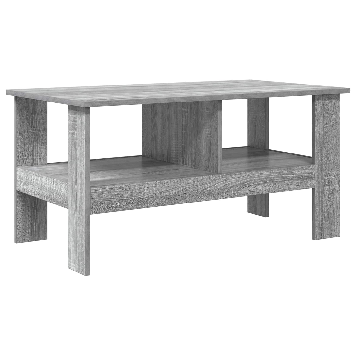 vidaXL Coffee Table Grey Sonoma 90 x 50 x 45 cm Engineered Wood