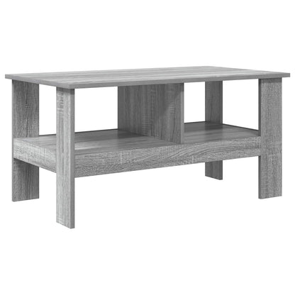 vidaXL Coffee Table Grey Sonoma 90 x 50 x 45 cm Engineered Wood