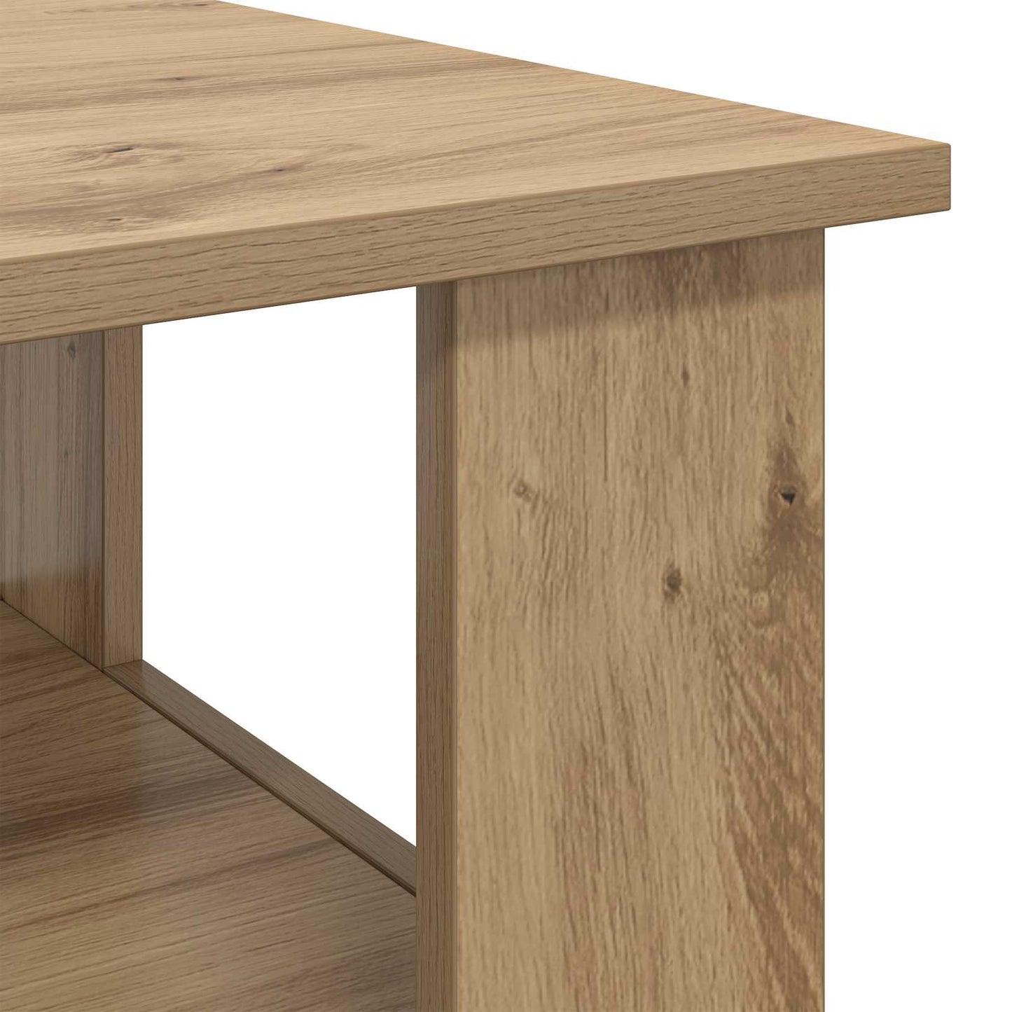 vidaXL Coffee Table Artisan Oak 90 x 50 x 45 cm Engineered Wood