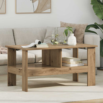 vidaXL Coffee Table Artisan Oak 90 x 50 x 45 cm Engineered Wood