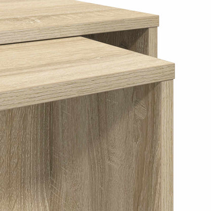 vidaXL Coffee Table Set 2 pcs Sonoma Oak Engineered Wood