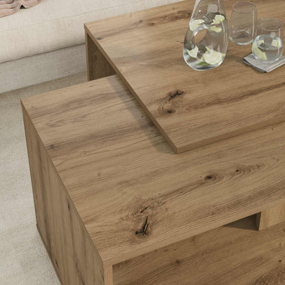vidaXL Coffee Table Set 2 pcs Artisan Oak 90 x 48 x 40 cm