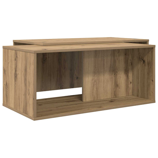 vidaXL Coffee Table Set 2 pcs Artisan Oak 90 x 48 x 40 cm