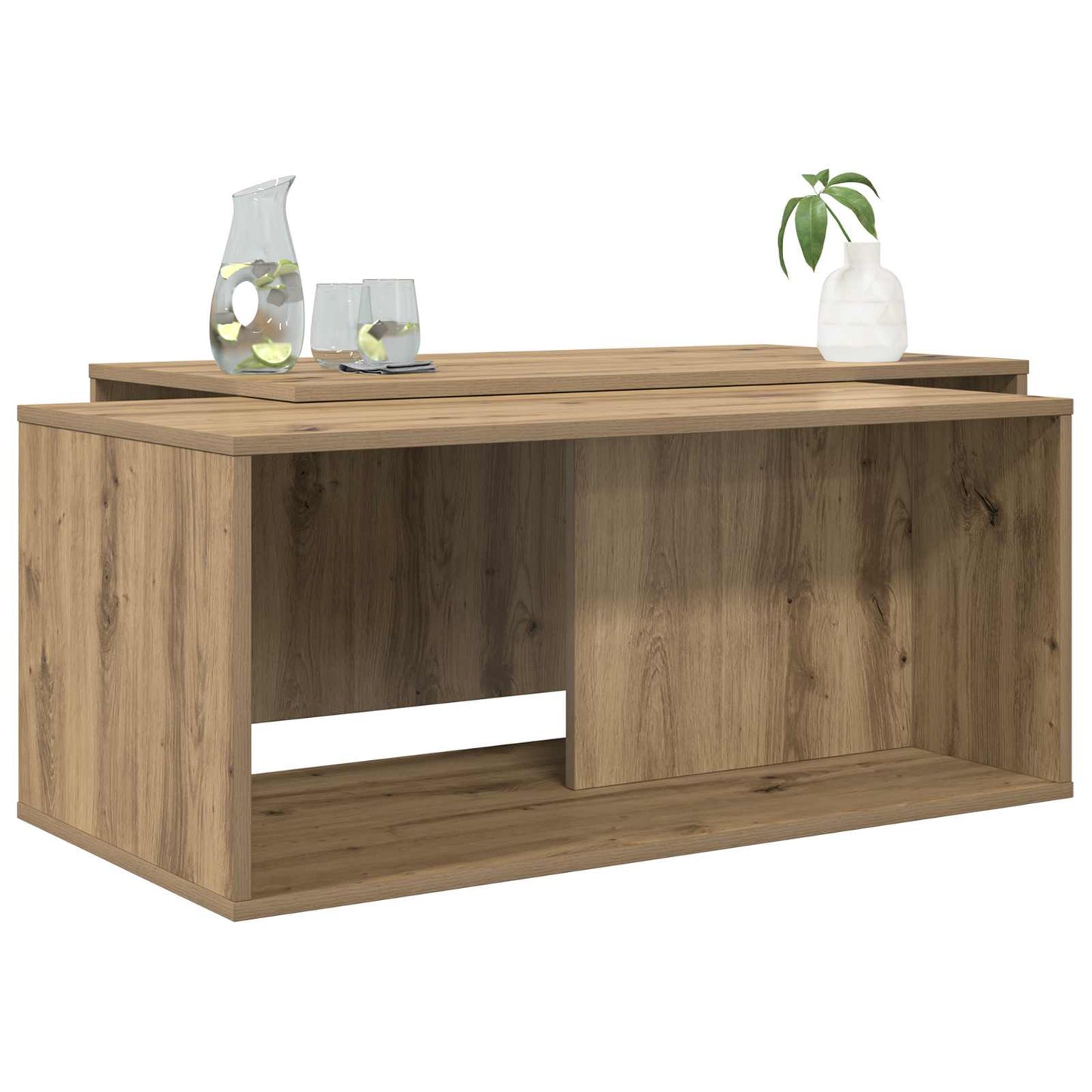 vidaXL Coffee Table Set 2 pcs Artisan Oak 90 x 48 x 40 cm