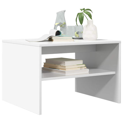 vidaXL Coffee Table White 60 x 50 x 40 cm Engineered Wood