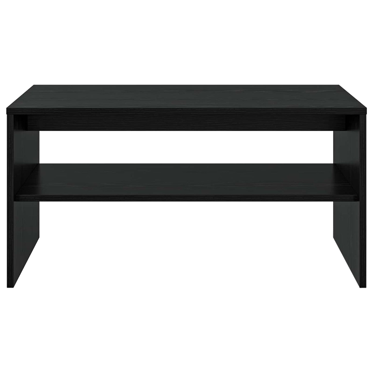 vidaXL Coffee Table Black Oak 80 x 50 x 40 cm Engineered Wood