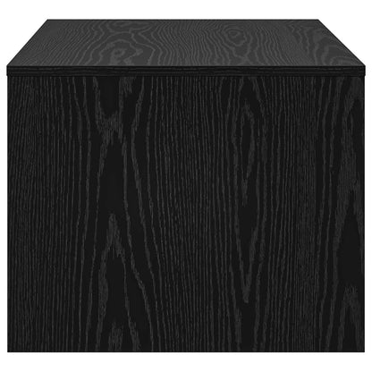 vidaXL Coffee Table Black Oak 80 x 50 x 40 cm Engineered Wood