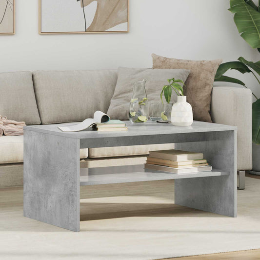 vidaXL Coffee Table Concrete Grey 80 x 50 x 40 cm Engineered Wood