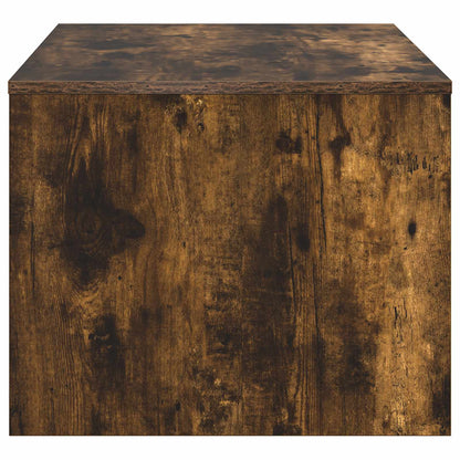 vidaXL Coffee Table Smoked Oak 80 x 50 x 40 cm Engineered Wood