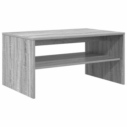 vidaXL Coffee Table Grey Sonoma 80 x 50 x 40 cm Engineered Wood