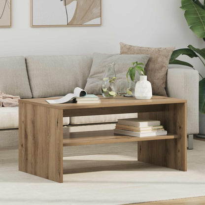 vidaXL Coffee Table Artisan Oak 80 x 50 x 40 cm Engineered Wood