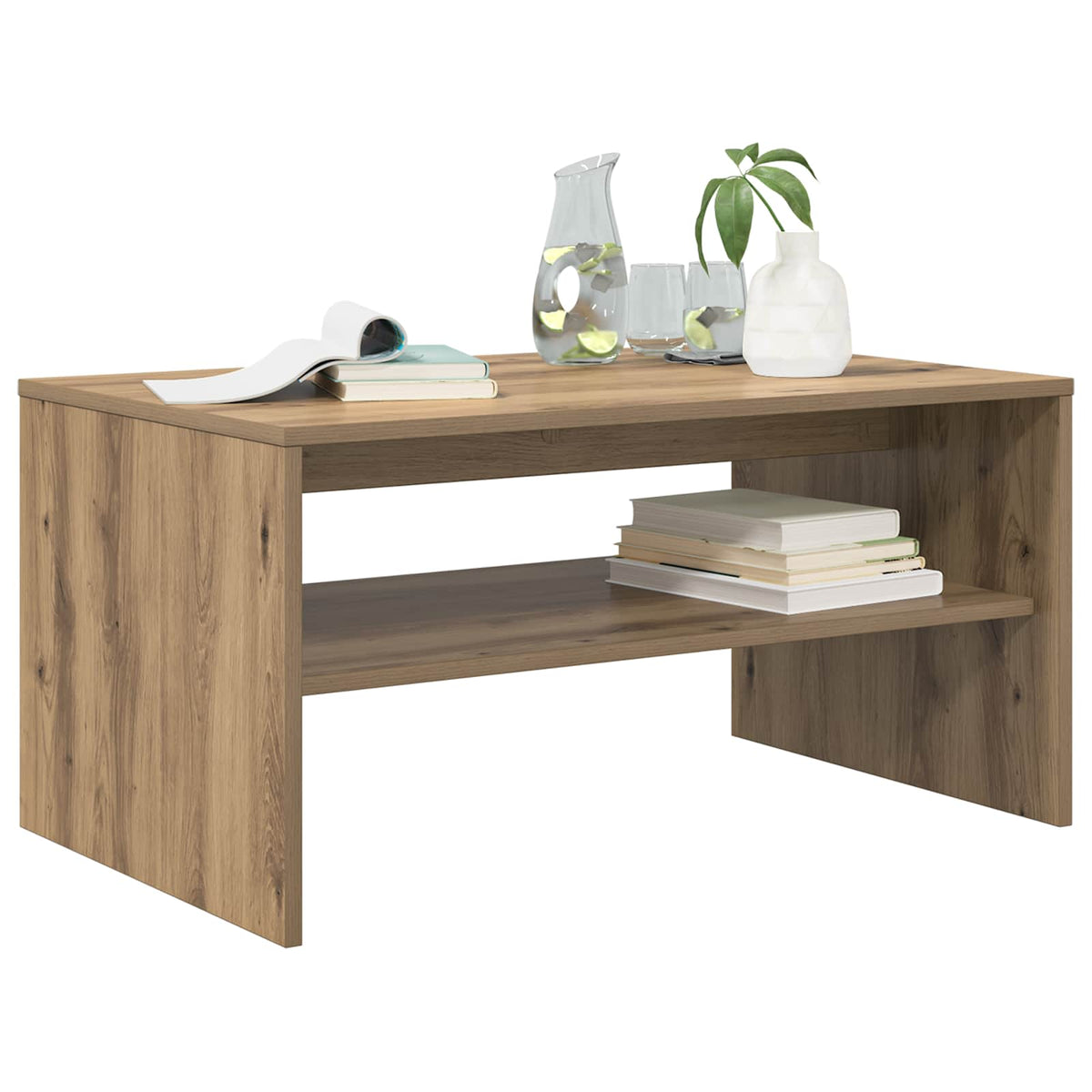 vidaXL Coffee Table Artisan Oak 80 x 50 x 40 cm Engineered Wood