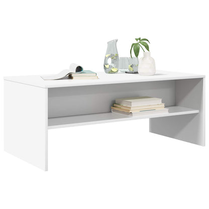 vidaXL Coffee Table White 100 x 50 x 40 cm Engineered Wood