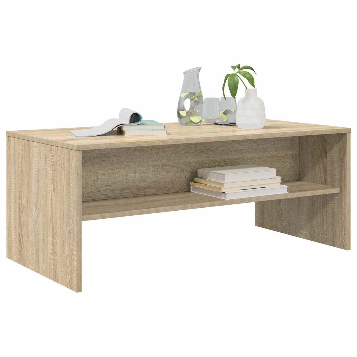 vidaXL Coffee Table Sonoma Oak 100 x 50 x 40 cm Engineered Wood