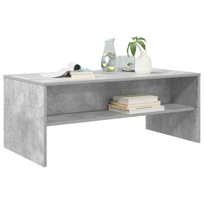 vidaXL Coffee Table Concrete Grey 100 x 50 x 40 cm Engineered Wood
