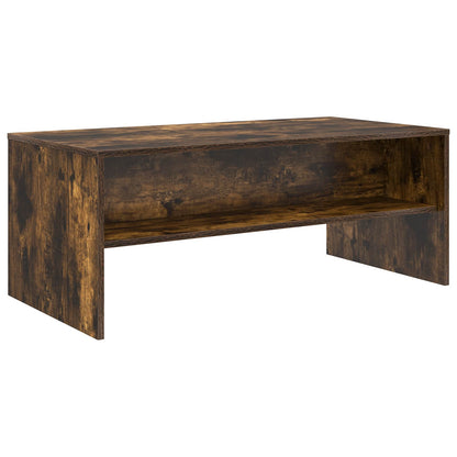 vidaXL Coffee Table Smoked Oak 100 x 50 x 40 cm Engineered Wood